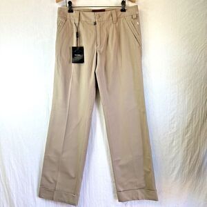 Dolce & Gabbana Cigarette Women's Khaki Flare Rolled Cotton Pants Sz 48/12